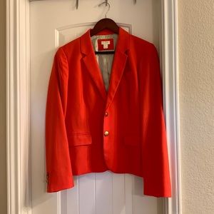 J. Crew Orange Blazer - size 12 - GUC